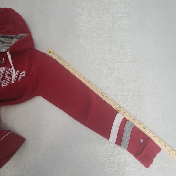 Champion University of Arkansas Razorbacks women fullzip hoodie red Size Medium - Picture 5 of 12